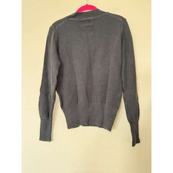 GAP Sweater Womens Small Black Waffle Knit Long Sleeve Pullover Casual - Picture 6 of 6